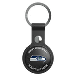 Seattle Seahawks Personalized Insignia Black Airtag Holder