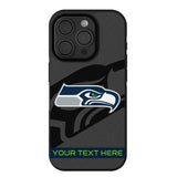 Seattle Seahawks Personalized Tilt Bump Phone Case for Apple iPhone