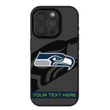 Seattle Seahawks Personalized Tilt Bump Phone Case for Apple iPhone