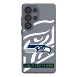 Seattle Seahawks Personalized Tilt Clear Phone Case for Samsung Galaxy