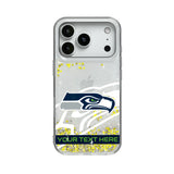 Seattle Seahawks Personalized Tilt Glitter Phone Case for Apple iPhone