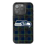 Seattle Seahawks Plaid Black Bling Phone Case for Apple iPhone