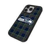 Seattle Seahawks Plaid MagSafe Compatible Phone Case for Apple iPhone