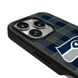 Seattle Seahawks Plaid MagSafe Compatible Phone Case for Apple iPhone