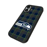 Seattle Seahawks Plaid MagSafe Compatible Phone Case for Apple iPhone