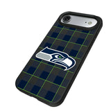 Seattle Seahawks Plaid MagSafe Compatible Phone Case for Apple iPhone
