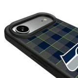 Seattle Seahawks Plaid MagSafe Compatible Phone Case for Apple iPhone