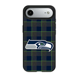 Seattle Seahawks Plaid MagSafe Compatible Phone Case for Apple iPhone