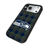 Seattle Seahawks Plaid MagSafe Compatible Phone Case for Apple iPhone