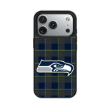 Seattle Seahawks Plaid MagSafe Compatible Phone Case for Apple iPhone