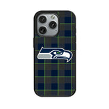 Seattle Seahawks Plaid MagSafe Compatible Phone Case for Apple iPhone