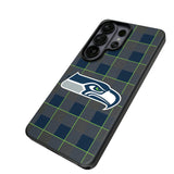 Seattle Seahawks Plaid MagSafe Compatible Phone Case for Samsung Galaxy 26 Series