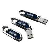 Seattle Seahawks Solid USB 64GB Clip Style Flash Drive