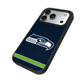 Seattle Seahawks Stripe Bump Phone Case for Apple iPhone