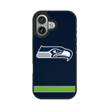 Seattle Seahawks Stripe Bump Phone Case for Apple iPhone
