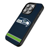 Seattle Seahawks Stripe Bump Phone Case for Apple iPhone