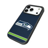 Seattle Seahawks Stripe Bump Phone Case for Apple iPhone
