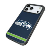 Seattle Seahawks Stripe Bump Phone Case for Apple iPhone