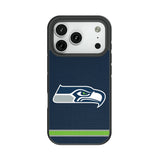 Seattle Seahawks Stripe Bump Phone Case for Apple iPhone