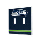 Seattle Seahawks Stripe Hidden-Screw Light Switch Plate