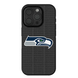 Seattle Seahawks Text Backdrop Bump Phone Case for Apple iPhone