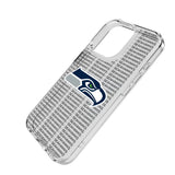 Seattle Seahawks Text Backdrop Clear Phone Case for Apple iPhone