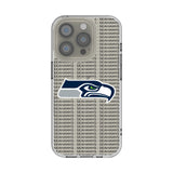 Seattle Seahawks Text Backdrop Clear Phone Case for Apple iPhone