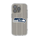 Seattle Seahawks Text Backdrop Clear Phone Case for Apple iPhone