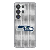 Seattle Seahawks Text Backdrop Clear Phone Case for Samsung Galaxy