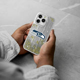 Seattle Seahawks Text Backdrop Glitter Phone Case for Apple iPhone