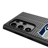 Seattle Seahawks Text Backdrop MagSafe Compatible Phone Case for Samsung Galaxy