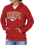 ZUBAZ NFL WOMEN'S KANSAS CITY CHIEFS TEAM COLOR SOFT HOODIE-Large