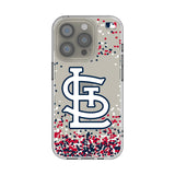 St Louis Cardinals Confetti Clear Phone Case for Apple iPhone