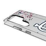 St Louis Cardinals Confetti Clear Phone Case for Samsung Galaxy