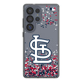 St Louis Cardinals Confetti Clear Phone Case for Samsung Galaxy
