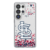 St Louis Cardinals Confetti Clear Phone Case for Samsung Galaxy