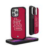 St Louis Cardinals Solid Rugged Phone Case for Apple iPhone