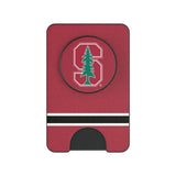 Stanford University Cardinal Stripe PopSockets MagSafe-Compatible PopWallet+