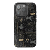 Star Wars Ahsoka Pattern Black Bling Phone Case for Apple iPhone