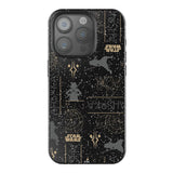 Star Wars Ahsoka Pattern Black Bling Phone Case for Apple iPhone
