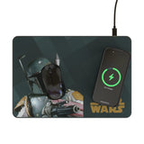 Star Wars Boba Fett Color Block 15-Watt Wireless Charger and Mouse Pad