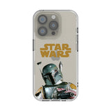 Star Wars Boba Fett Color Block Clear Phone Case for Apple iPhone