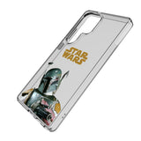 Star Wars Boba Fett Color Block Clear Phone Case for Samsung Galaxy