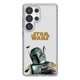 Star Wars Boba Fett Color Block Clear Phone Case for Samsung Galaxy