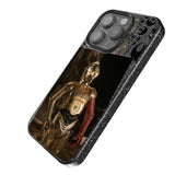 Star Wars C-3PO Portrait Black Bling Phone Case for Apple iPhone
