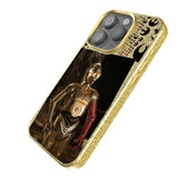 Star Wars C-3PO Portrait Bling Phone Case for Apple iPhone
