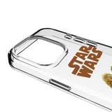 Star Wars Chewbacca Color Block Clear Phone Case for Apple iPhone
