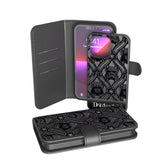 Star Wars Dark Side Pattern Wallet Phone Case for Apple iPhone