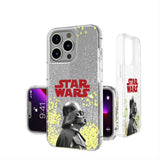 Star Wars Darth Vader Color Block Glitter Phone Case for Apple iPhone