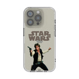 Star Wars Han Solo Color Block Clear Phone Case for Apple iPhone